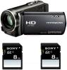 Sony - promotie camera video cx115e (neagra) + 2