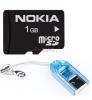 Nokia - card microsd 1gb + card reader