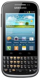 Samsung - Promotie   Telefon Mobil Galaxy Chat B5330, 850 MHz, Android v4. ICS, TFT capacitiv touchscreen 3", 2MP, 4GB, Wi-Fi (Negru)