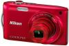 Nikon - aparat foto digital coolpix s3300 (rosu) + cadouri