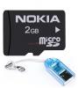 Nokia - card microsd 2gb + card reader