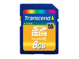 Transcend - Cel mai mic pret! Card memorie 8GB SD Class 6-32624