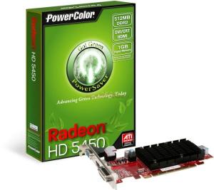 PowerColor - Placa Video Radeon HD 5450 Go! Green (512MB @ DDR2)
