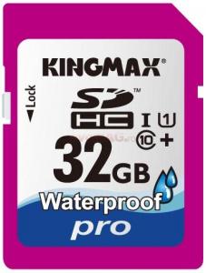 Kingmax - Card de memorie Waterproof SDHC Pro 32GB Class 10