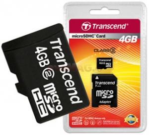 Transcend - Card Micro SDHC Class2 4GB