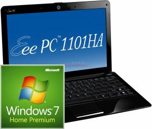 ASUS - Laptop Eee PC 1101HA (Negru) + Windows 7
