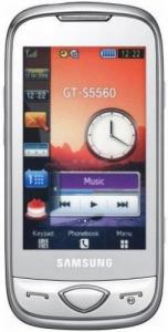 SAMSUNG - Telefon Mobil S5560 Marvel,  5MP, TFT touchscreen  3.0'', 78MB (Alb)