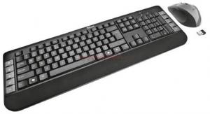 Trust - Kit Tastatura si Mouse Wireless Tecla (Negru)