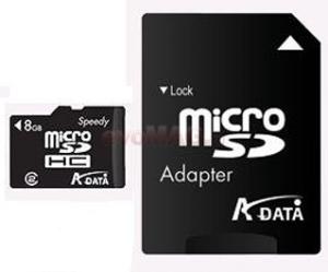 A-DATA - Promotie Card microSDHC 8GB (Clasa 6) + Adaptor SD