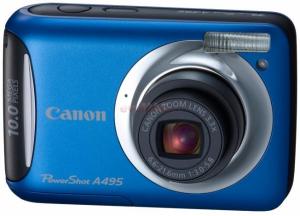 Canon - Camera foto PowerShot A495 (Albastra)