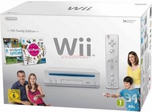 Nintendo - Consola Nintendo Wii + joc Wii Sports+ joc Wii Party + Remote Plus + Nunchuk