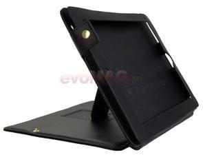 OEM - Lichidare! Husa Stand Piele pentru iPad 2 (Neagra)