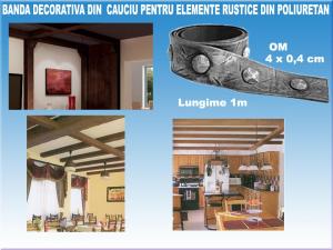 Benzi decorative rustice din cauciuc  model OM