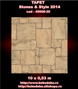 Tapet baie si bucatarii Stones &amp; Style cod 45008-20