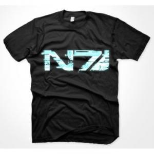 Tricou Oficial Mass Effect 3 Glitch N7 Logo