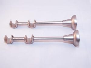 Suport deschis dublu de perete Satin Nickel