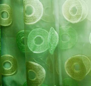 Perdea Bubble Verde 4701VE - imprimeu buline