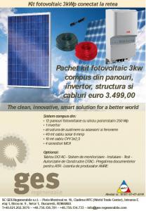 Kit fotovoltaic 3 kW on grid