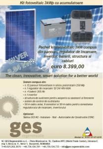 Kit fotovoltaic 3 kW off grid
