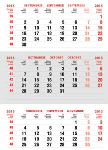 Calendar 2013 triptic pliat - EGO