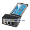 Adaptor Express Card 2 porturi USB + 2 porturi FireWire