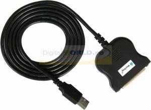 Cablu adaptor USB - port paralel (conector 25 pini)