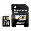 Card memorie micro sd, sdhc 4gb, clasa 2,cu adaptor, transcend