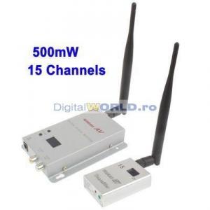 Video sender (transmitator video/audio, radio link) wireless profesional, cu raza mare de acoperire