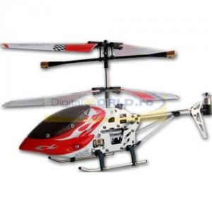 Elicopter mini V-MAX, sasiu Aluminiu, comanda infrarosu pe 3 canale, Giroscop incorporat
