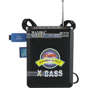 Boxa cu MP3 Player si Radio, sunet excelent, X-BASS, alimentare tripla: acumulator, priza, baterii, model XB-912U