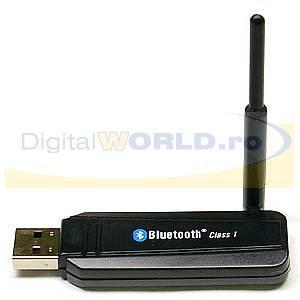 Adaptor USB - Bluetooth de mare distanta, cu antena