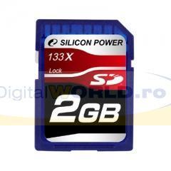 Card memorie SD Secure Digital 4GB, 133x, Silicon Power-6108