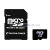 Card memorie Micro SD (TransFlash) 2GB, cu adaptor, Silicon Power