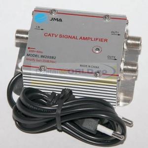 Amplificator TV antena, cablu, CATV, splitter 2 iesiri