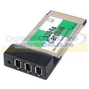 Adaptor PCMCIA 3 porturi firewire + BONUS cablu FireWire