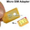 Adaptor micro sim pentru telefoane mobile, smartphone-uri, tablete PC, phablete