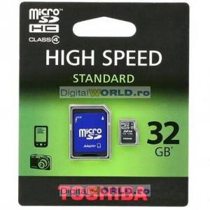 Card memorie Micro SD, SDHC 32GB, Toshiba