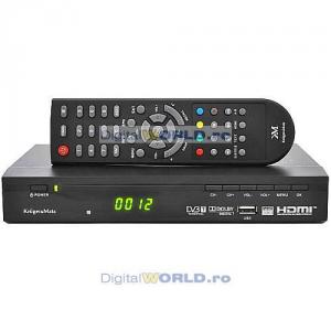 Tuner TV DVB-T HDMI + Media Player cu intrare USB, Full HD H.264-MPEG4 1920x1080