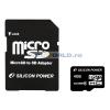 Card memorie Micro SD, SDHC 8GB, clasa 6,cu adaptor, Silicon Power-6150
