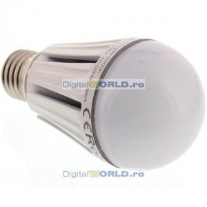 Bec super-economic LED-uri, consum 8W, echivalent 60W, lumina alba