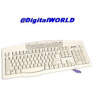 Tastatura multimedia ergonomica 105 taste PS/2 Elements