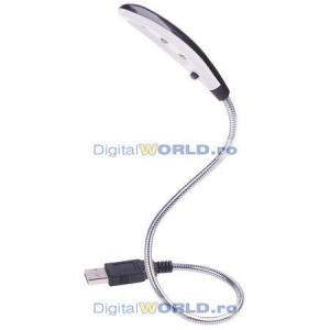 Lampa USB pentru laptop, cu 3 LED-uri si intrerupator, excelenta calitate