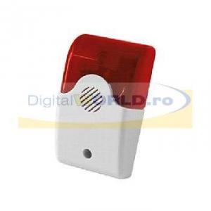 Sirena wireless pentru alarma locuinta cu apelator GSM, SP-ACC03