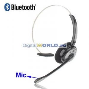 Casca bluetooth cu microfon pentru conectare la PC, laptop, telefon, tableta