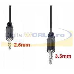 Cablu audio-video jack 3.5mm-2.5mm