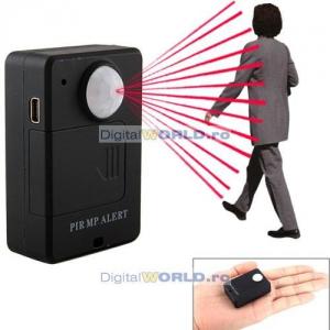 Microfon spion GSM call back, alarma cu detectie de miscare, senzor prezenta PIR