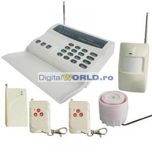 Alarma wireless de locuinta, cu apelator telefonic, SP-0211