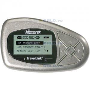 Dispozitiv transfer intre stick-uri USB, HDD-uri externe, carduri memorie, Memorex TravelLINK-6081