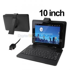 Tastatura USB cu Husa piele si Holder, pentru Tableta PC 9.7 si 10.1 inch