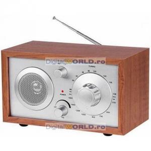 Radio AM/FM cu carcasa lemn, Azusa E-3023